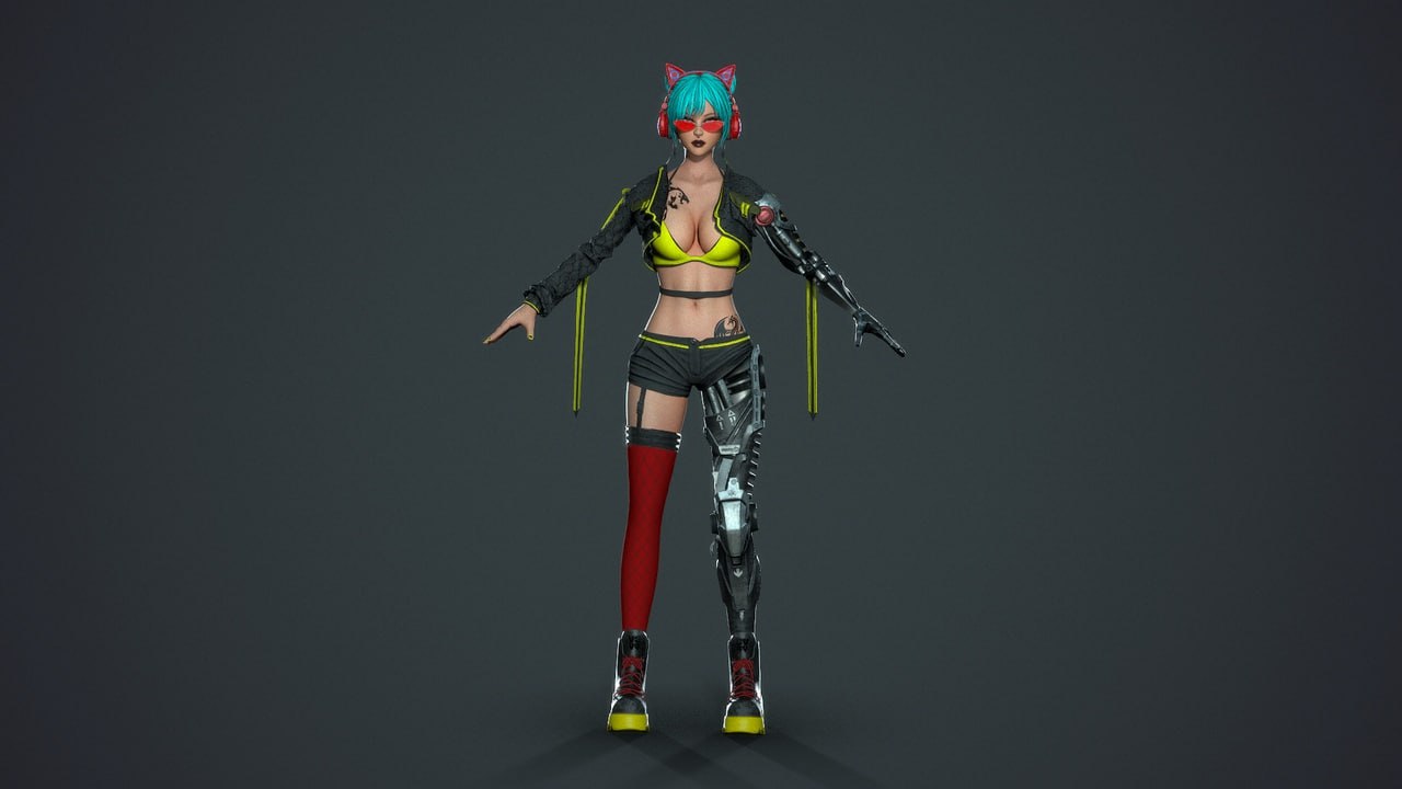 Cyberpunk Sniper Girl📱 - изображение 2